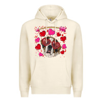 Tofu valentine's day  saint bernard dog Premium Hoodie - RanaPortraitStore