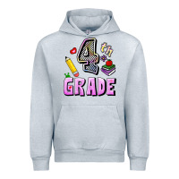 Heather Grey Fourth Grade Urban Hoodie - RanaPortraitStore