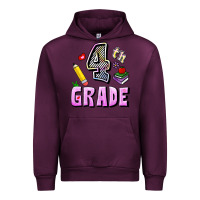 Mauve Wine Fourth Grade Urban Hoodie - RanaPortraitStore