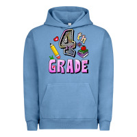 Pigment Pebble Blue Fourth Grade Urban Hoodie - RanaPortraitStore