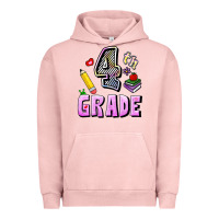 Pigment Salmon Fourth Grade Urban Hoodie - RanaPortraitStore