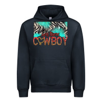 Navy hey there cowboy Urban Hoodie - texasbilliewilder