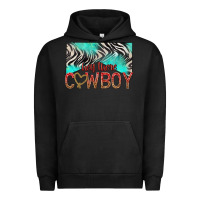 Pigment Black hey there cowboy Urban Hoodie - texasbilliewilder