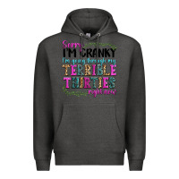 Charcoal Heather sorry im cranky im going through my terrible thirties right now Premium Hoodie - texasbilliewilder