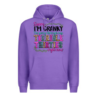 Purple sorry im cranky im going through my terrible thirties right now Premium Hoodie - texasbilliewilder