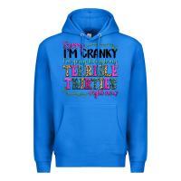 True Royal sorry im cranky im going through my terrible thirties right now Premium Hoodie - texasbilliewilder