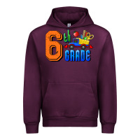 Mauve Wine Sixth Grade Urban Hoodie - RanaPortraitStore