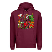 Burgundy santa's favorite cma Premium Hoodie - Zillion Design Studio