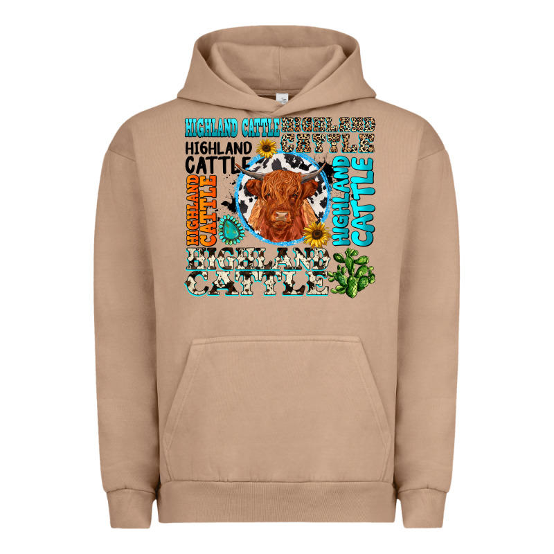 Highland Cattle Urban Hoodie by texasbilliewilder | Teevron