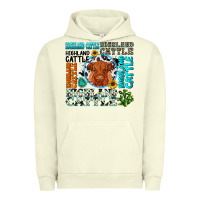 Pigment Pistachio highland cattle Urban Hoodie - texasbilliewilder