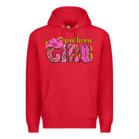 Red southern girl western Premium Hoodie - texasbilliewilder