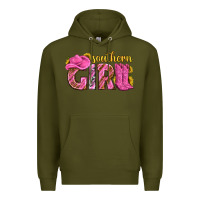 Army Green southern girl western Premium Hoodie - texasbilliewilder