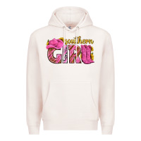 Pale Pink southern girl western Premium Hoodie - texasbilliewilder
