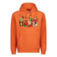 Carrot strawberry coffee cups Premium Hoodie - AdoDesignShop