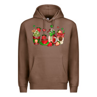 Chestnut strawberry coffee cups Premium Hoodie - AdoDesignShop