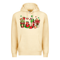 Pina Colada strawberry coffee cups Premium Hoodie - AdoDesignShop