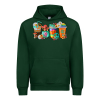 Forest Green hippie coffee cups Urban Hoodie - texasbilliewilder
