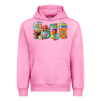 Fuchsia Pink hippie coffee cups Urban Hoodie - texasbilliewilder