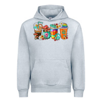 Heather Grey hippie coffee cups Urban Hoodie - texasbilliewilder