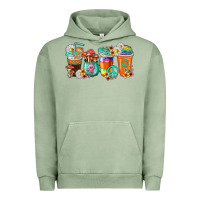 Pigment Oil Green hippie coffee cups Urban Hoodie - texasbilliewilder