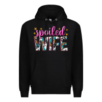 Black spoiled wife Premium Hoodie - texasbilliewilder