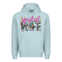 Blue Mist spoiled wife Premium Hoodie - texasbilliewilder