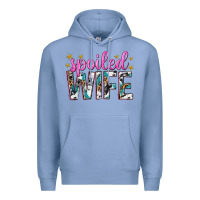 Colony Blue spoiled wife Premium Hoodie - texasbilliewilder