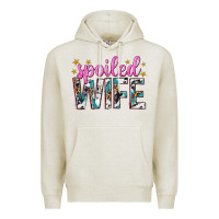 Oatmeal Heather spoiled wife Premium Hoodie - texasbilliewilder