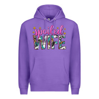Purple spoiled wife Premium Hoodie - texasbilliewilder