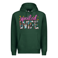 Sports Green spoiled wife Premium Hoodie - texasbilliewilder