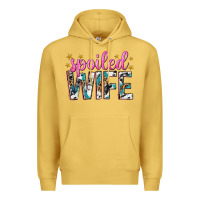 Antique Gold spoiled wife Premium Hoodie - texasbilliewilder