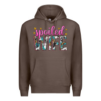 Coffee spoiled wife Premium Hoodie - texasbilliewilder