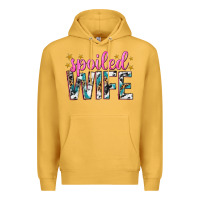 Mustard spoiled wife Premium Hoodie - texasbilliewilder