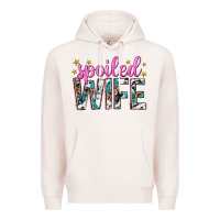 Pale Pink spoiled wife Premium Hoodie - texasbilliewilder