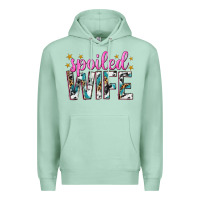 Seafoam spoiled wife Premium Hoodie - texasbilliewilder