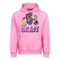 Fuchsia Pink Fifth Grade Urban Hoodie - RanaPortraitStore