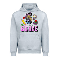 Heather Grey Fifth Grade Urban Hoodie - RanaPortraitStore