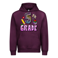Mauve Wine Fifth Grade Urban Hoodie - RanaPortraitStore