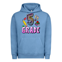 Pigment Pebble Blue Fifth Grade Urban Hoodie - RanaPortraitStore