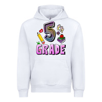 White Fifth Grade Urban Hoodie - RanaPortraitStore