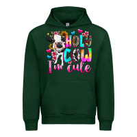 Forest Green holy cow  m cute Urban Hoodie - texasbilliewilder
