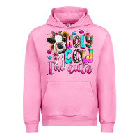Fuchsia Pink holy cow  m cute Urban Hoodie - texasbilliewilder
