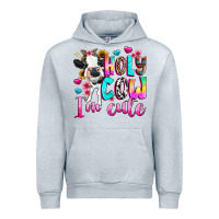 Heather Grey holy cow  m cute Urban Hoodie - texasbilliewilder