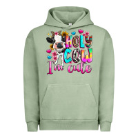Pigment Oil Green holy cow  m cute Urban Hoodie - texasbilliewilder