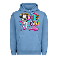 Pigment Pebble Blue holy cow  m cute Urban Hoodie - texasbilliewilder