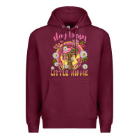 Burgundy stay trippy little hippie tbw Premium Hoodie - texasbilliewilder