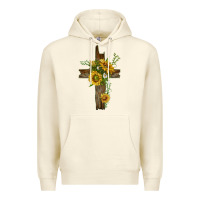 Sandshell sunflower cross Premium Hoodie - texasbilliewilder