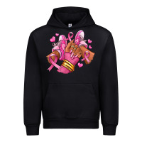 Black Breast Cancer afro girl sneakers Urban Hoodie - RanaPortraitStore