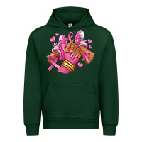Forest Green Breast Cancer afro girl sneakers Urban Hoodie - RanaPortraitStore