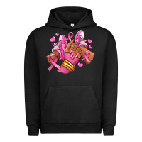 Pigment Black Breast Cancer afro girl sneakers Urban Hoodie - RanaPortraitStore